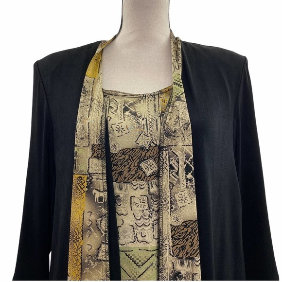 R&m Richards Cardigan Mock Blouse Shirt Set 18WP - Picture 11 of 11